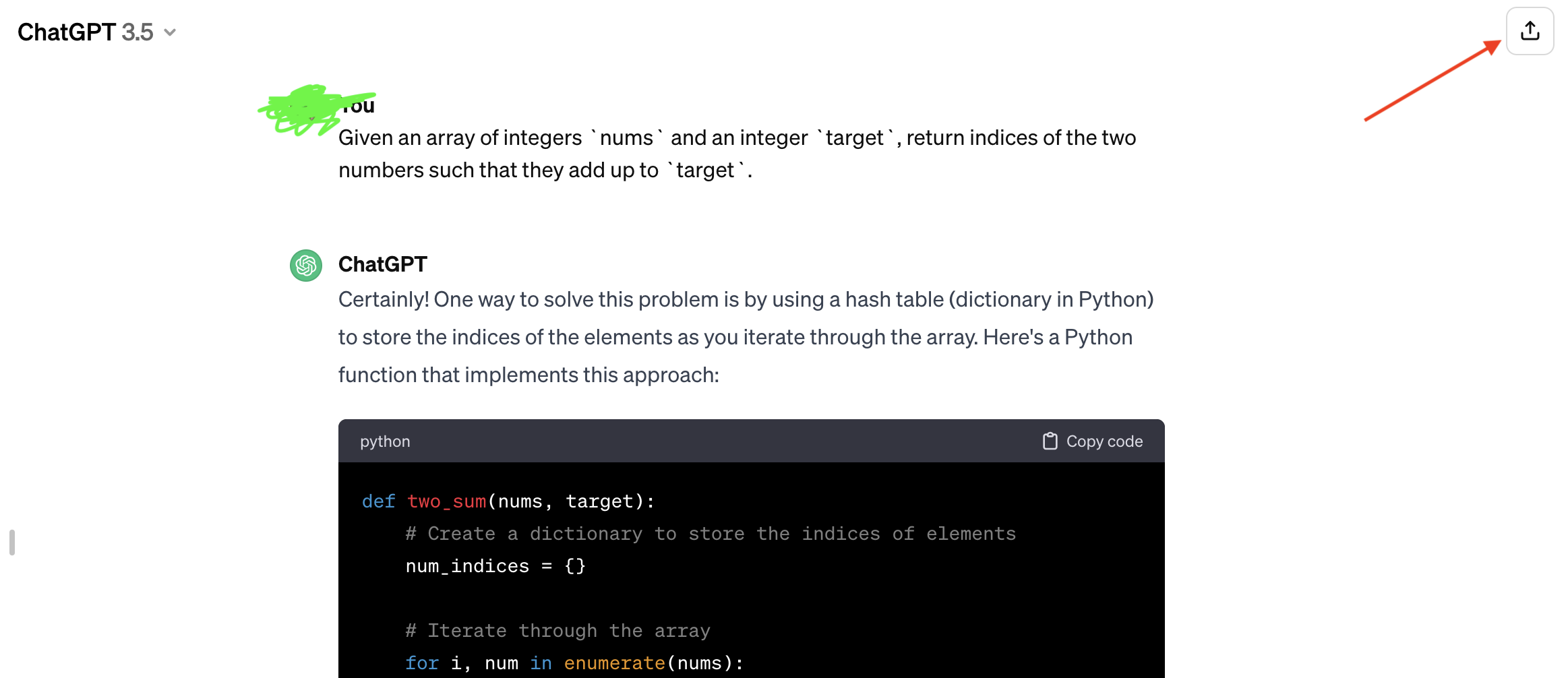Generating a ChatGPT Share Link